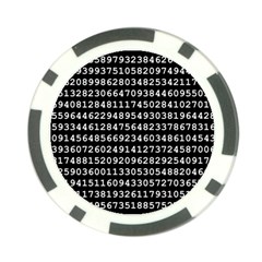 Pi Circle Diameter Circumference Ratio Radius Poker Chip Card Guard by Ravend