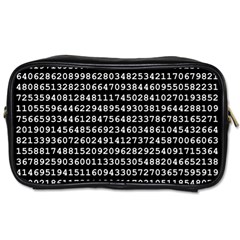 Pi Circle Diameter Circumference Ratio Radius Toiletries Bag (two Sides) by Ravend