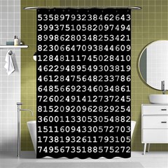 Pi Circle Diameter Circumference Ratio Radius Shower Curtain 48  X 72  (small)  by Ravend