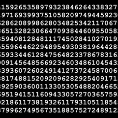 Pi Circle Diameter Circumference Ratio Radius Play Mat (square) by Ravend