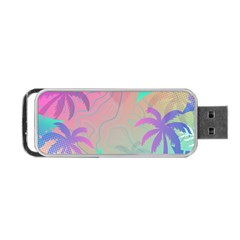 Palm Trees Leaves Plants Tropical Wreath Portable Usb Flash (two Sides) by Ravend