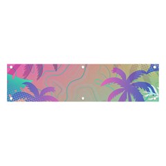 Palm Trees Leaves Plants Tropical Wreath Banner And Sign 4  X 1  by Ravend