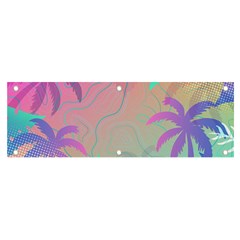 Palm Trees Leaves Plants Tropical Wreath Banner And Sign 6  X 2  by Ravend