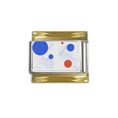 Computer Network Technology Digital Science Fiction Gold Trim Italian Charm (9mm) by Ravend