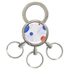 Computer Network Technology Digital Science Fiction 3-ring Key Chain by Ravend