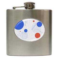 Computer Network Technology Digital Science Fiction Hip Flask (6 Oz) by Ravend