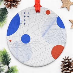 Computer Network Technology Digital Science Fiction Round Ornament (two Sides) by Ravend