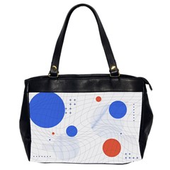 Computer Network Technology Digital Science Fiction Oversize Office Handbag (2 Sides) by Ravend