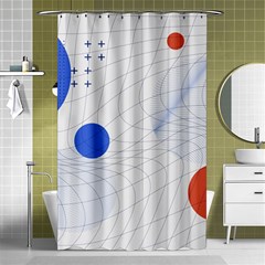 Computer Network Technology Digital Science Fiction Shower Curtain 48  X 72  (small)  by Ravend