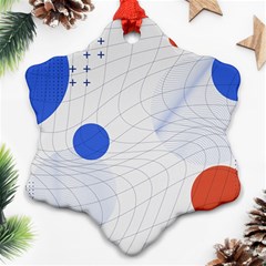 Computer Network Technology Digital Science Fiction Snowflake Ornament (two Sides) by Ravend