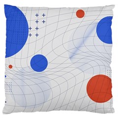 Computer Network Technology Digital Science Fiction Large Cushion Case (one Side) by Ravend