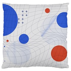 Computer Network Technology Digital Science Fiction Standard Premium Plush Fleece Cushion Case (one Side) by Ravend