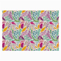 Leaves Colorful Leaves Seamless Design Leaf Large Glasses Cloth by Ravend