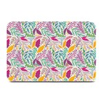 Leaves Colorful Leaves Seamless Design Leaf Plate Mats 18 x12  Plate Mat