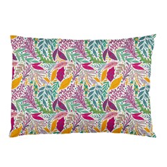 Leaves Colorful Leaves Seamless Design Leaf Pillow Case (two Sides) by Ravend