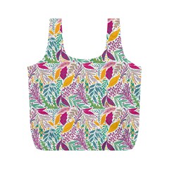 Leaves Colorful Leaves Seamless Design Leaf Full Print Recycle Bag (m) by Ravend