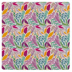 Leaves Colorful Leaves Seamless Design Leaf Uv Print Square Tile Coaster 