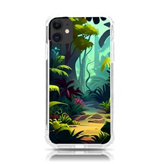 Rainforest Jungle Cartoon Animation Background Iphone 11 Tpu Uv Print Case