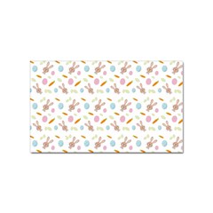 Easter Bunny Pattern Hare Easter Bunny Easter Egg Sticker Rectangular (10 Pack) by Ravend