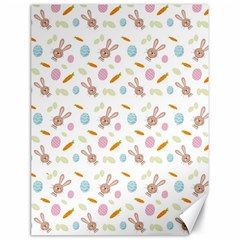 Easter Bunny Pattern Hare Easter Bunny Easter Egg Canvas 18  X 24  by Ravend