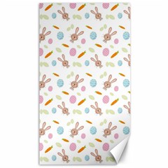 Easter Bunny Pattern Hare Easter Bunny Easter Egg Canvas 40  X 72  by Ravend