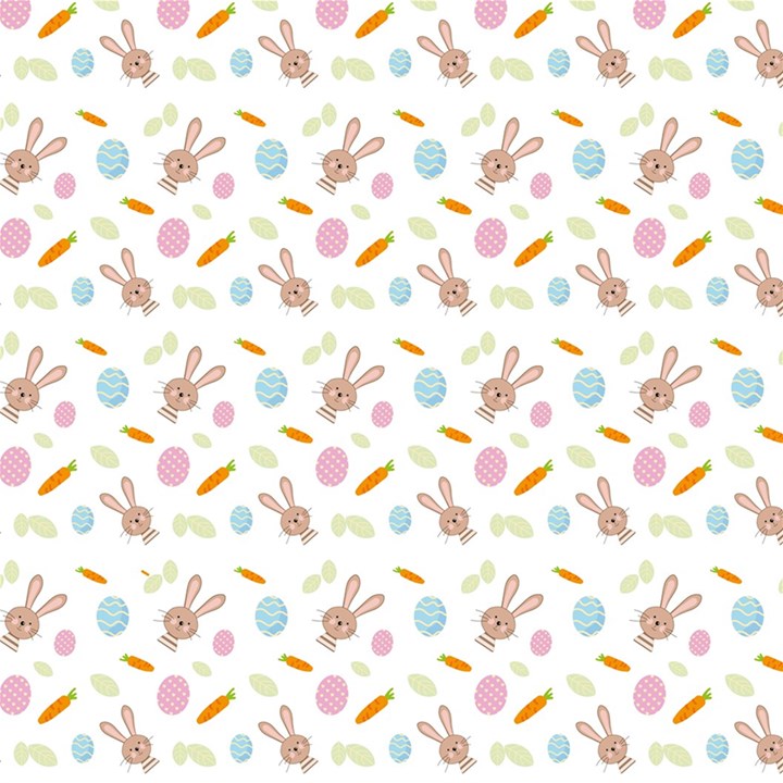 Easter Bunny Pattern Hare Easter Bunny Easter Egg Play Mat (Square)