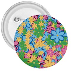 Flower Spring Background Blossom Bloom Nature 3  Buttons by Ravend