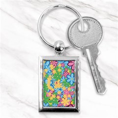 Flower Spring Background Blossom Bloom Nature Key Chain (rectangle) by Ravend