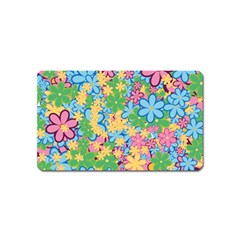 Flower Spring Background Blossom Bloom Nature Magnet (name Card) by Ravend