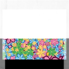 Flower Spring Background Blossom Bloom Nature Rectangular Jigsaw Puzzl by Ravend