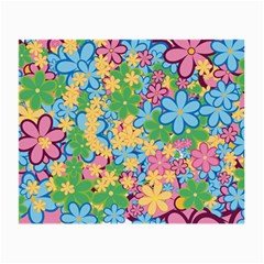 Flower Spring Background Blossom Bloom Nature Small Glasses Cloth (2 Sides) by Ravend