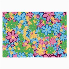 Flower Spring Background Blossom Bloom Nature Large Glasses Cloth by Ravend