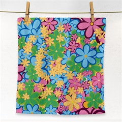 Flower Spring Background Blossom Bloom Nature Face Towel by Ravend