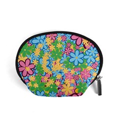 Flower Spring Background Blossom Bloom Nature Accessory Pouch (small) by Ravend