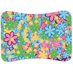 Flower Spring Background Blossom Bloom Nature Velour Seat Head Rest Cushion by Ravend