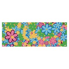 Flower Spring Background Blossom Bloom Nature Banner And Sign 8  X 3  by Ravend