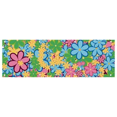 Flower Spring Background Blossom Bloom Nature Banner And Sign 9  X 3  by Ravend