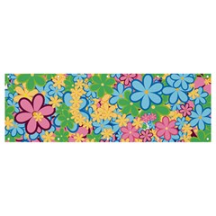 Flower Spring Background Blossom Bloom Nature Banner And Sign 12  X 4  by Ravend