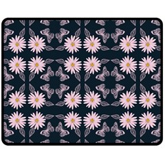 Flowers Daisies Spring Summer Bloom Botanical One Side Fleece Blanket (medium) by Ravend