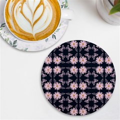 Flowers Daisies Spring Summer Bloom Botanical Uv Print Round Tile Coaster