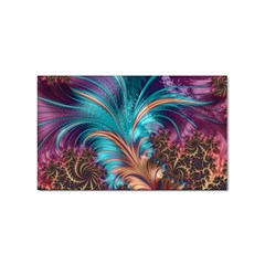 Feather Fractal Artistic Design Conceptual Sticker (rectangular) by Ravend