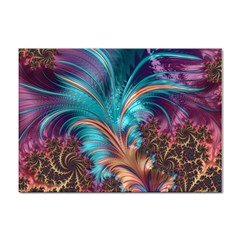 Feather Fractal Artistic Design Conceptual Sticker A4 (100 Pack) by Ravend