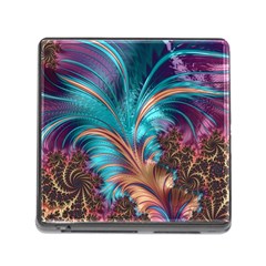 Feather Fractal Artistic Design Conceptual Memory Card Reader (square 5 Slot) by Ravend