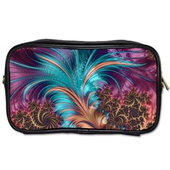 Feather Fractal Artistic Design Conceptual Toiletries Bag (one Side) by Ravend