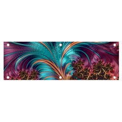 Feather Fractal Artistic Design Conceptual Banner And Sign 6  X 2  by Ravend