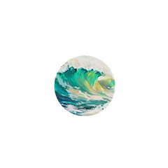 Ai Generated Waves Ocean Sea Tsunami Nautical Art 1  Mini Magnets by Ravend