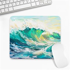 Ai Generated Waves Ocean Sea Tsunami Nautical Art Large Mousepad by Ravend