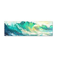 Ai Generated Waves Ocean Sea Tsunami Nautical Art Sticker (bumper) by Ravend