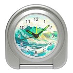 Ai Generated Waves Ocean Sea Tsunami Nautical Art Travel Alarm Clock Front