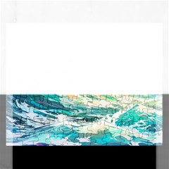 Ai Generated Waves Ocean Sea Tsunami Nautical Art Rectangular Jigsaw Puzzl by Ravend